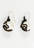Float Bead Earring in Pearl